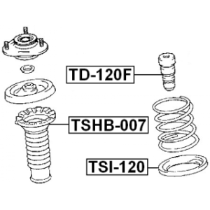 Protective Cap Bellow Shock Absorber - FEBEST TSHB007