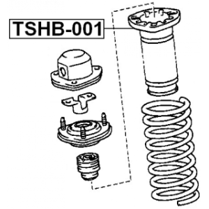 Protective Cap Bellow Shock Absorber - FEBEST TSHB001