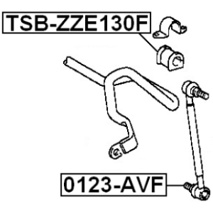 Mounting Stabiliser Bar - FEBEST TSBZZE130F
