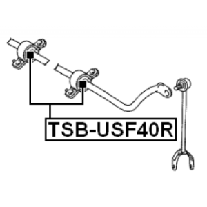 Mounting Stabiliser Bar - FEBEST TSBUSF40R