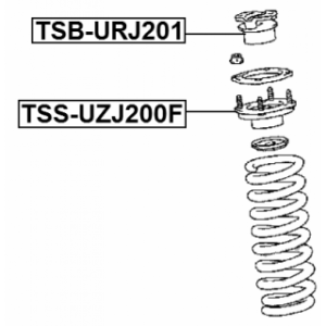 Spacer Bush Shock Absorber - FEBEST TSBURJ201
