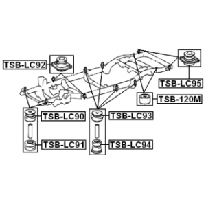 Mounting Vehicle Frame - FEBEST TSBLC95
