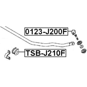 Mounting Stabiliser Bar - FEBEST TSBJ210F