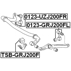 Mounting Stabiliser Bar - FEBEST TSBGRJ200F
