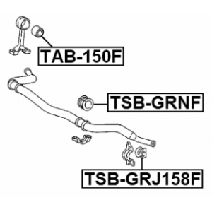 Mounting Stabiliser Bar - FEBEST TSBGRJ158F