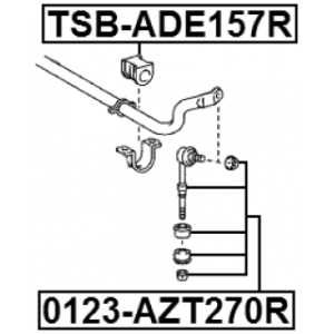 Mounting Stabiliser Bar - FEBEST TSBADE157R
