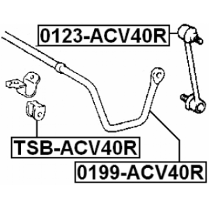 Mounting Stabiliser Bar - FEBEST TSBACV40R