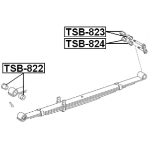 Bushing Leaf Spring - FEBEST TSB823