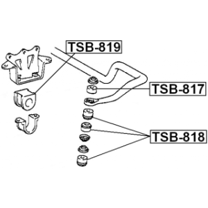 Mounting Axle Strut - FEBEST TSB818