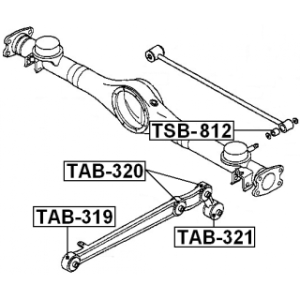 Mounting Control Trailing Arm - FEBEST TSB812