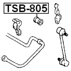 Mounting Stabiliser Bar - FEBEST TSB805