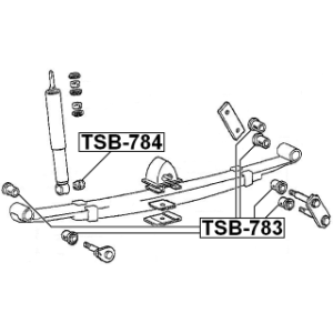 Bushing Leaf Spring - FEBEST TSB783