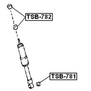 Spacer Bush Shock Absorber - FEBEST TSB782