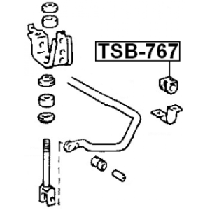 Mounting Stabiliser Bar - FEBEST TSB767