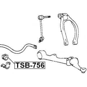 Mounting Stabiliser Bar - FEBEST TSB756