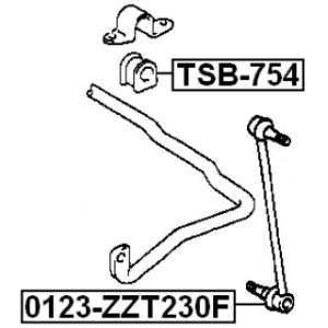 Mounting Stabiliser Bar - FEBEST TSB754