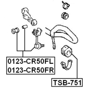 Mounting Stabiliser Bar - FEBEST TSB751