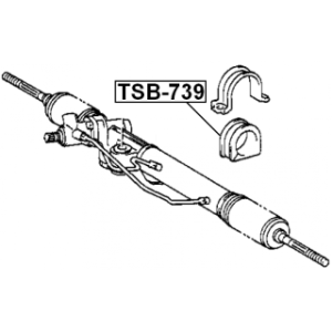 Mounting Steering Gear - FEBEST TSB739