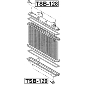 Mounting Radiator - FEBEST TSB128