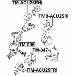 Mounting Engine - FEBEST TMACU25FR