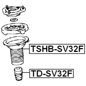 Rubber Buffer Suspension - FEBEST TDSV32F