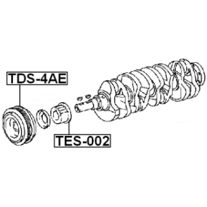 Belt Pulley Crankshaft - FEBEST TDS4AE