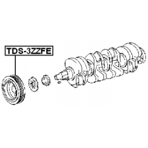 Belt Pulley Crankshaft - FEBEST TDS3ZZFE