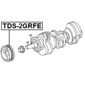 Belt Pulley Crankshaft - FEBEST TDS2GRFE