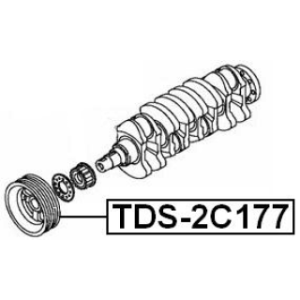 Belt Pulley Crankshaft - FEBEST TDS2C177