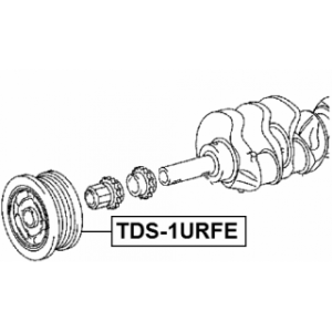 Belt Pulley Crankshaft - FEBEST TDS1URFE