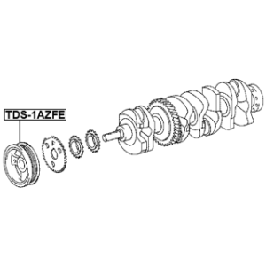 Belt Pulley Crankshaft - FEBEST TDS1AZFE