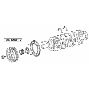 Belt Pulley Crankshaft - FEBEST TDS1ADFTV