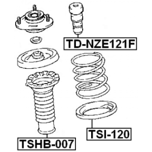 Rubber Buffer Suspension - FEBEST TDNZE121F