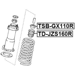 Rubber Buffer Suspension - FEBEST TDJZS160R