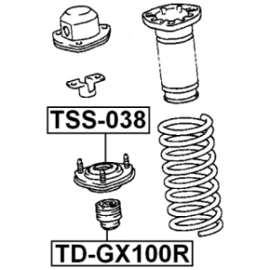 Rubber Buffer Suspension - FEBEST TDGX100R