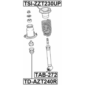 Rubber Buffer Suspension - FEBEST TDAZT240R