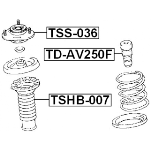 Rubber Buffer Suspension - FEBEST TDAV250F