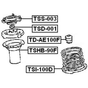Rubber Buffer Suspension - FEBEST TDAE100F