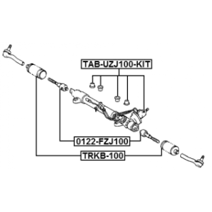 Mounting Steering Gear - FEBEST TABUZJ100KIT