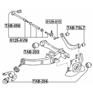 Mounting Control Trailing Arm - FEBEST TABTSL7