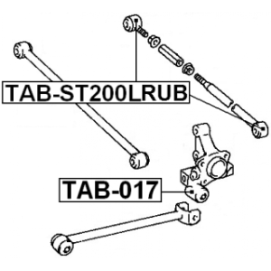 Mounting Control Trailing Arm - FEBEST TABST200LRUB