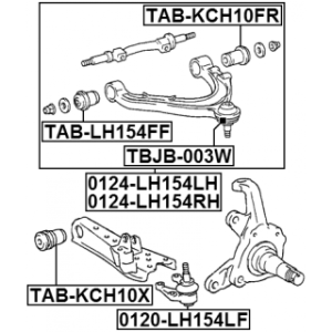 Mounting Control Trailing Arm - FEBEST TABLH154FF