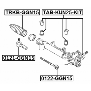 Mounting Steering Gear - FEBEST TABKUN25KIT