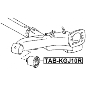 Bushing Axle Beam - FEBEST TABKGJ10R