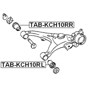 Mounting Control Trailing Arm - FEBEST TABKCH10RL