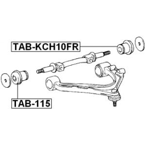 Mounting Control Trailing Arm - FEBEST TABKCH10FR