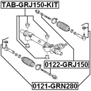 Mounting Steering Gear - FEBEST TABGRJ150KIT