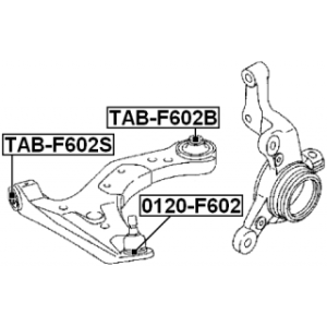 Mounting Control Trailing Arm - FEBEST TABF602B