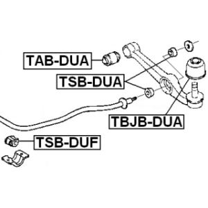 Mounting Control Trailing Arm - FEBEST TABDUA