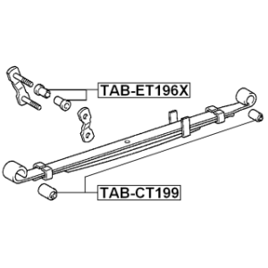 Bushing Leaf Spring - FEBEST TABCT199
